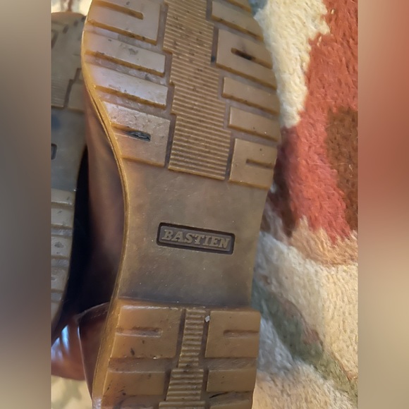 Vintage Bastien Tan Leather Rabbit Fur Lined Boots Size 6 - Picture 8 of 12